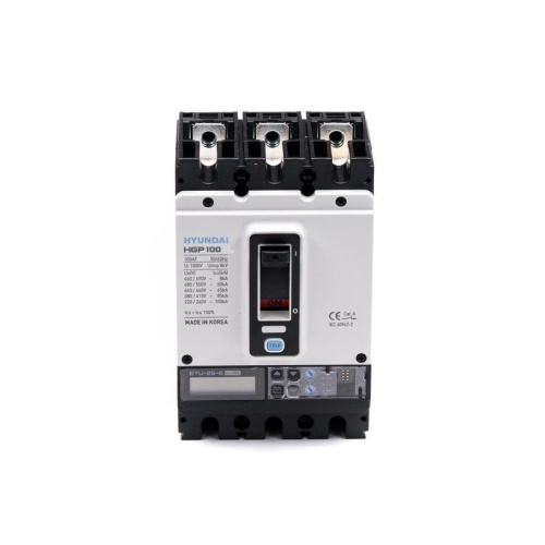 Автоматический выключатель HGP100S-G3PEES0000C00100 40-100A (ETU-E, LSIG) ток к.з. 85kA AC380/415В ( Без кабеля питания PWC25GPDC24V )