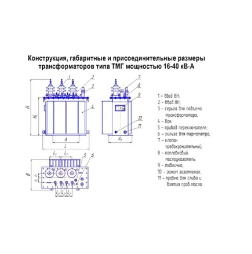 Трансформатор ТМГ-16/6/0.4 У/Ун-0 У1 ЭЛЕКТРОЩИТ Чехов фото 2