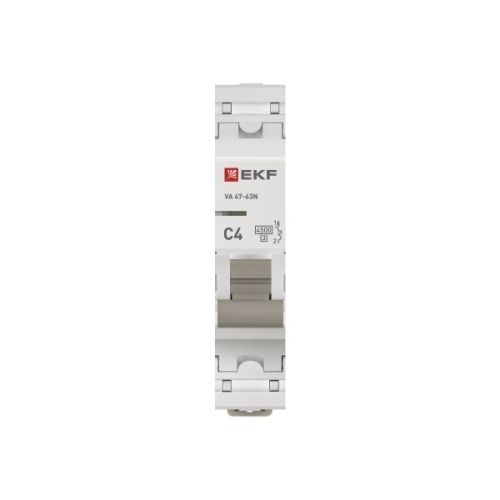 Выключатель автоматический 1п C 4А 4.5кА ВА 47-63N PROxima EKF M634104C фото 4