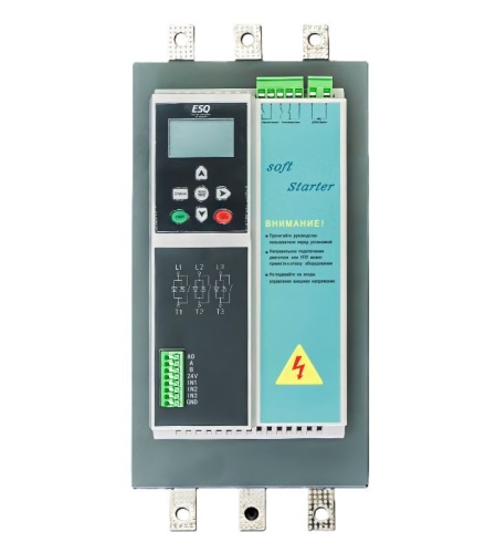 Устройство плавного пуска ESQ-GS9mini-045 (90А, 380В, 45кВт, встроенный шунтирующий контактор)