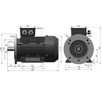 Эл.двигатель ESQ PR 90 L6 GST-Б1-S12-IE2 1.5/1000 IM 2081