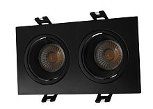 Светильник 10Вт GU5.3 IP20 LED встраив. пластик черн./черн. DENKIRS 654408