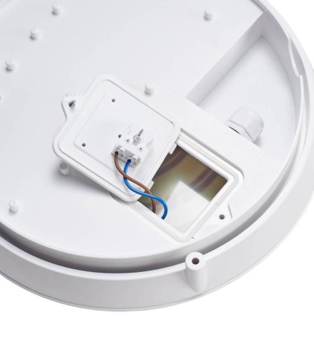 Светильник светодиодный WP 25 C 15W OP 940 D300 WH 300х300х93мм 15Вт 4000К IP66 пылевлагозащ. ЖКХ бел. Русский Свет 15072523329 фото 4