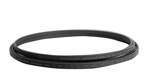 Кабель нагревательный саморег. 30Вт/м с экраном 16 AWG термопласт UV Ex (200м) TOKOV ELECTRIC TKE-SRL-30-2CR