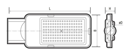Светильник светодиодный PSL 08 GR 200Вт 5000К IP65 140/70град. ДКУ уличный консольный с линзовым модулем Pro JazzWay 5045866 фото 6