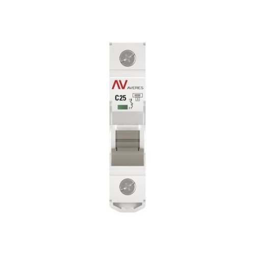 Выключатель автоматический модульный 1п C 25А 6кА AV-6 AVERES EKF mcb6-1-25C-av фото 3
