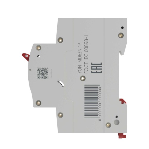 Выключатель автоматический модульный 1п C 6А 6кА MD63N YON MD63N-1PC6 фото 3